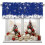 Christmas Snowflake Valance Blue Sparkle 54x18 in 1