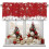 Christmas Snowflake Valance Red Sparkle 54x18 inch 1