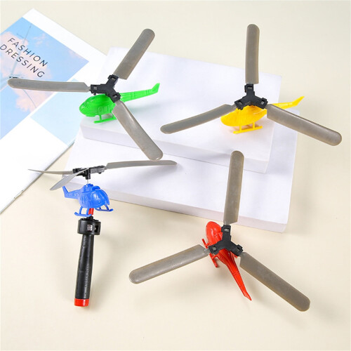 Helicopter Toy for Kids Child-Safe Plastic Pull Cord Launch 2
