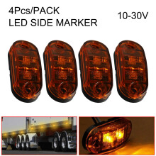 LED Side Marker Lights 12-24V 4 pcs Yellow Red White