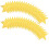 Gold Star Cutouts Double-Printed Glitter Paper 40 pcs 1