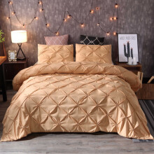 King Bedding Set Yellow 3-Piece Quilt Cover and Pillowcases