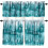 Forest Kitchen Valance Curtains Set of 3 Watercolor 1