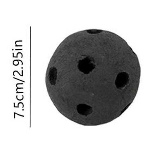 Ceramic Fire Balls Black 3 Inch for Fire Pits and Gas 2