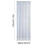 Bathroom Window Curtains Semi-Linen Rod Pocket 2-Pack White 1