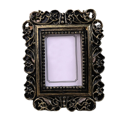 Baroque Frame Square Oval Multicolor 3.15x3.74 Inch Wallet