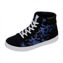 Men's Casual Canvas Plush Sneaker Slippers Lace-Up Size