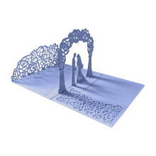 Elegant Wedding Cards for Bride and Groom with Holder