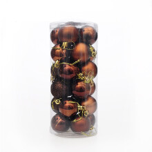 Christmas Tree Ornaments Set Coffee 24 pcs 1.57 inch