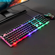 GTX300 Retro Gaming Keyboard and Mouse Combo USB Wired