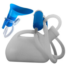 Capped Urinal with Tube for Elderly Adults White Large
