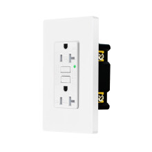 Nineleaf Outdoor GFCI Outlet 20A White 1 Pack