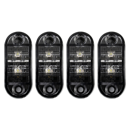LED Side Marker Lights 12-24V 4 pcs Yellow Red White