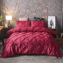 King Bedding Set Red Comforter Set 3-Piece
