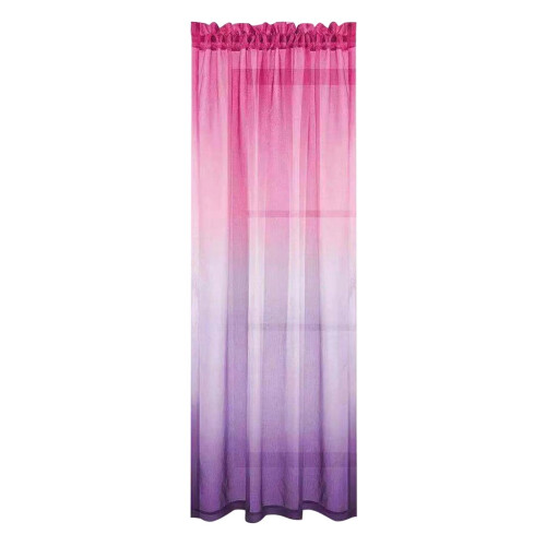 Sheer Gradient Tulle Curtain Panel Voile 1x2m Hot Pink