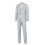 Men's Slim Fit Solid 2-Piece Suit Set 1