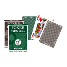 Jeu de cartes Ă jouer en plastique pour poker, 63 x 88 mm, 55 cartes au total