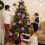 Round Disco Ball Ornament Purple Mirror Pendant 2