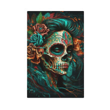 Sugar Skull Zombie Rose Light Switch Cover 1-Gang