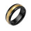 Men's Matte Gold Wedding Band Ring 8MM Size 8 1