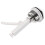 Toilet Tank Push Button Silver Plastic 1 Pack 1
