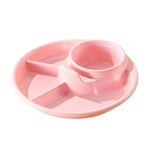 Wheat Straw Dinner Plates BPA Free 4-Compartment Portion 1