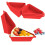 3PcsTriangular Silicone Cake Box, Mille Crepe Box, Sandwich, Reusable, Cake Packaging, Baking & Pastry Packaging Red 6