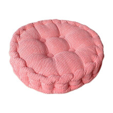 Corduroy Chair Cushions Pink 14 Inch Thickened Washable