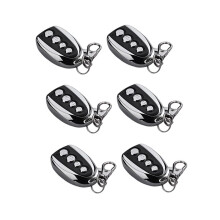 6Pcs 433.92MHz Universal Remote Control for Garage Doors and Gates 4-Button Keychain Duplicator Garage Door Opener