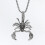 Collier pendentif scorpion style hip-hop unisexe 1