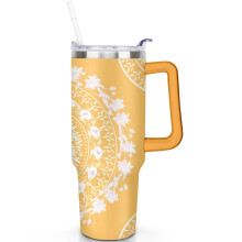 Bohemiskt tema tumbler 115 ml dubbelisolerad med