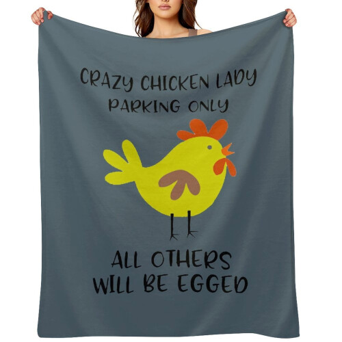 Κουβέρτα με τυπωμένο σχέδιο Crazy Chicken Lady 4050 ίντσες