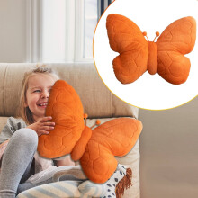 Coussin papillon en peluche douce