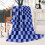 Sage Green Checkered Throw Blanket 50x60 in 1