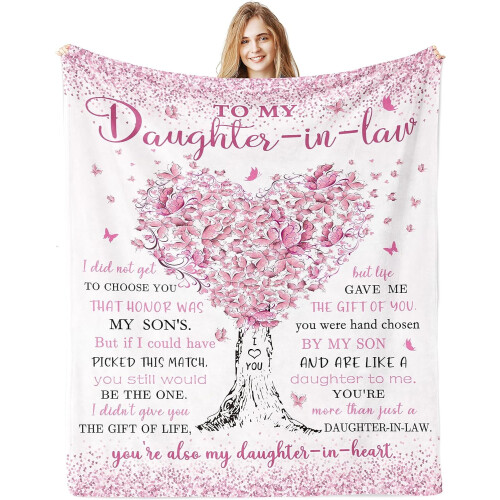 Couverture douce d'anniversaire pour grand-mère 152 x 127 cm