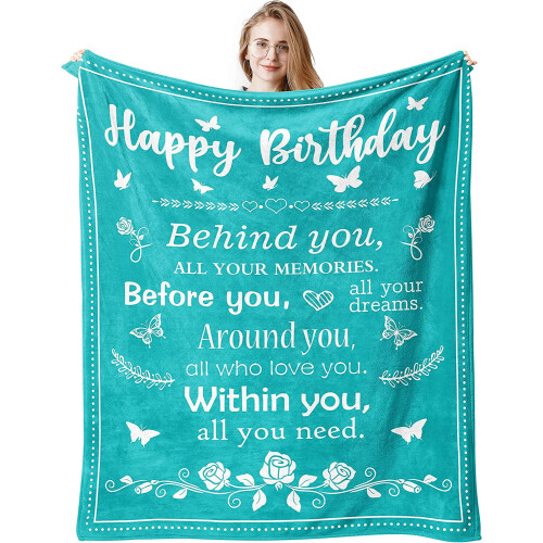 Couverture violette d'anniversaire 60x50 pouces