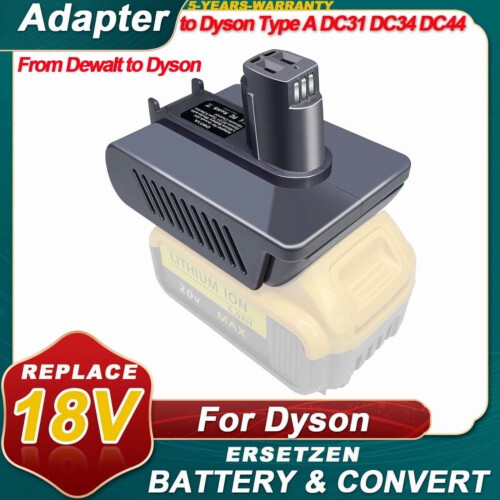 Battery Adapter for Dyson Type A DC31 DC35 DC34 DC45