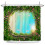 Rideau de douche motif forêt, imperméable, en polyester 3D 1