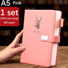Business-Notizbuch aus Leder, A5, 120 Seiten