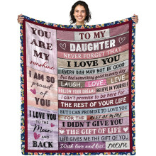 Couverture ultra-douce en microfibre, cadeau d'anniversaire pour fille