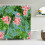 Blomsterdusjforheng vanntett polyesterstoff 72x72 tommer 1