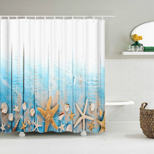 Strand Hav Palmer Dusjforheng Vanntett 3D Design