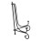 Iron Easel Plate Stand Black 6 inch 8