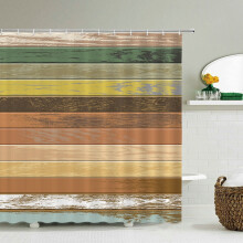 Douchegordijn met Scandinavische vintage kaart, waterdicht polyester