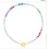 Collana da donna bohémien con perline e design a perle arcobaleno 1