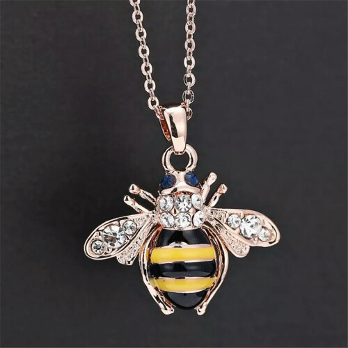Κολιέ με κρύσταλλο Bumblebee για γυναίκες
