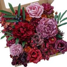 Fleurs artificielles en soie pour bouquets de mariage à faire soi-même (12 pièces)