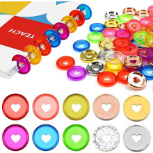 Plastic Book Binding Discs 10 Colors 80 Pcs