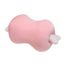 Pluche hondenkussen in de vorm van een vleesbot met wasbare hoes, 7x17 cm