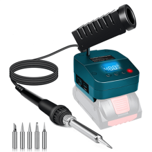 Kit de soldador inalámbrico para batería Bosch de 18 V con pantalla LCD